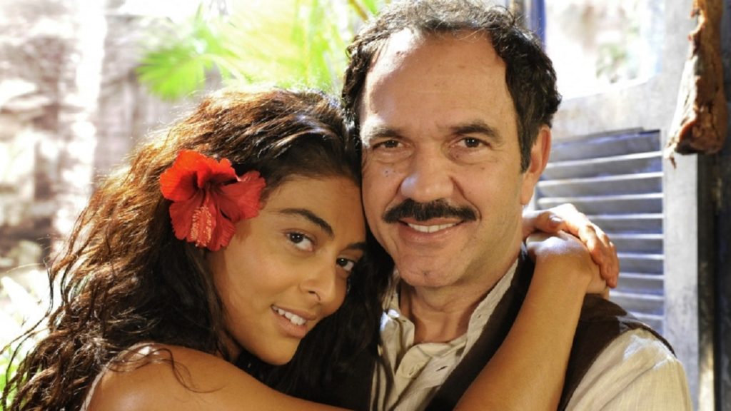 Gabriela (Juliana Paes) e Nacib (Humberto Martins) em Gabriela