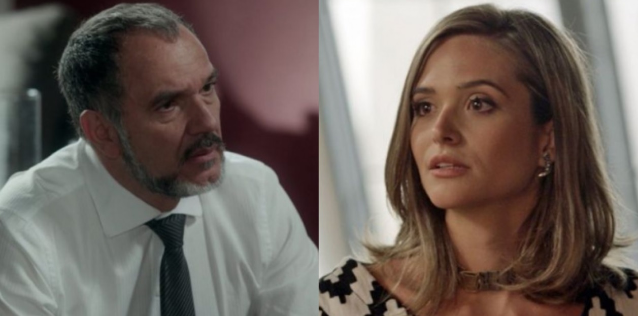 Germano (Humberto Martins) e Cassandra (Juliana Paiva) de Totalmente Demais
