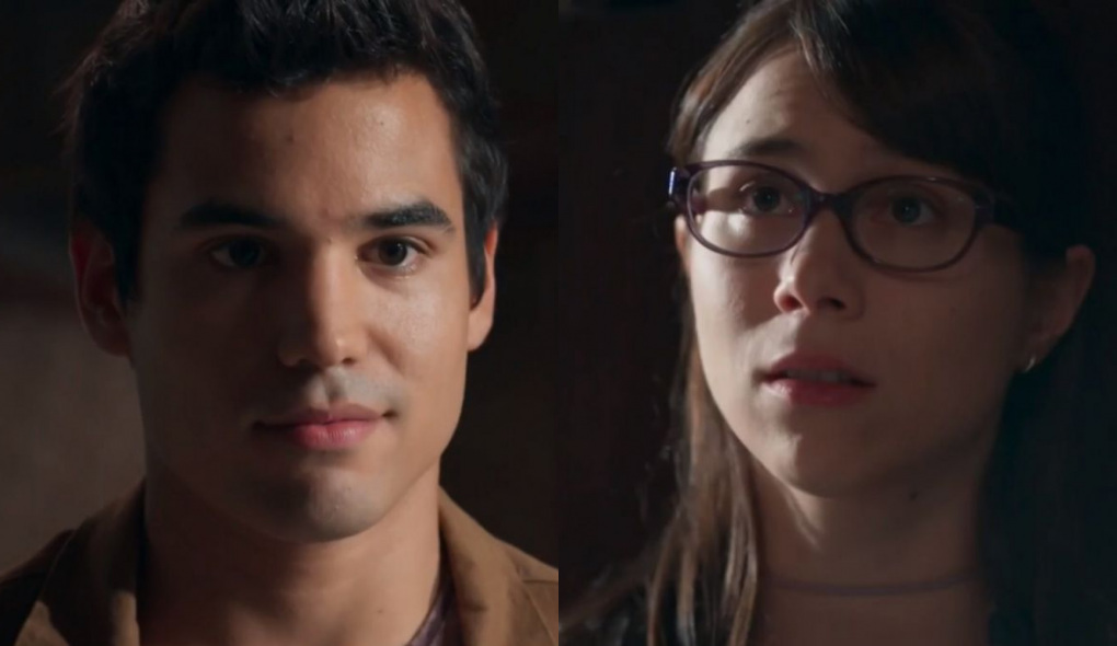 Guto (Bruno Gadiol) e Benê (Daphne Bozaski) de Malhação - Viva a Diferença