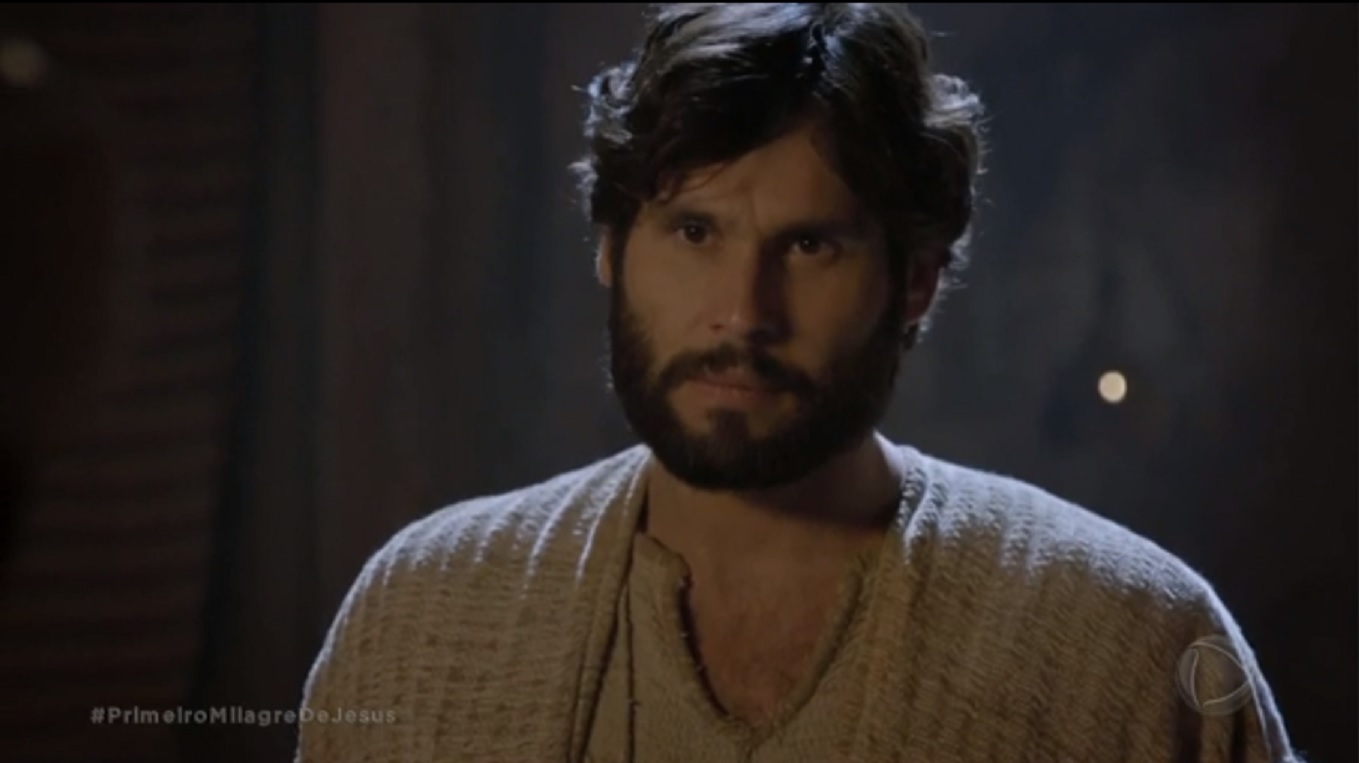 Jesus (Dudu Azevedo) em seu primeiro milagre na novela da Record TV