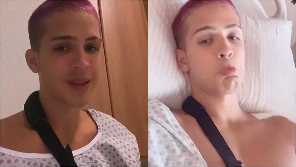 João Guilherme passa por cirurgia no ombro (Reprodução: Instagram)