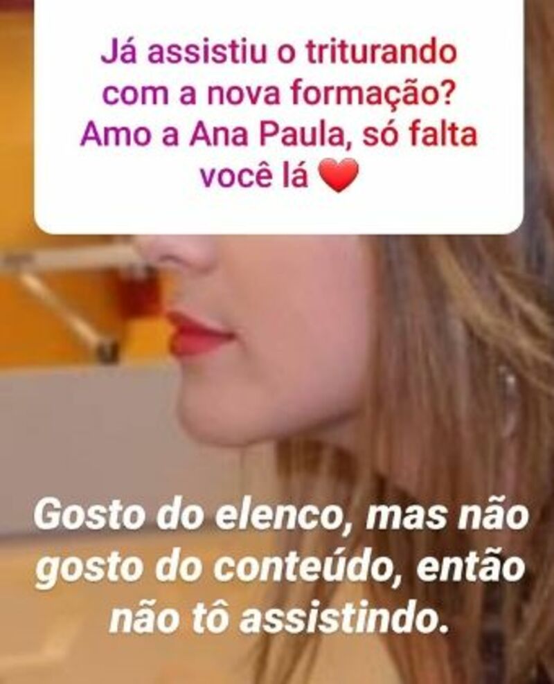 Lívia Andrade falou sobre o Triturando na web