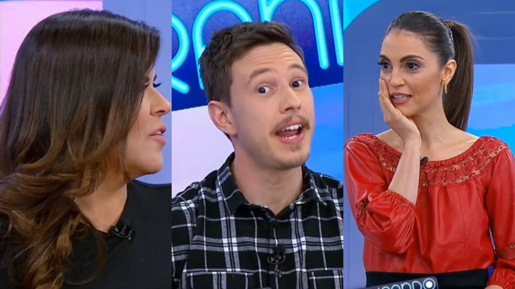 Mara Maravilha, Gabriel Cartolano e Chris Flores no Triturando
