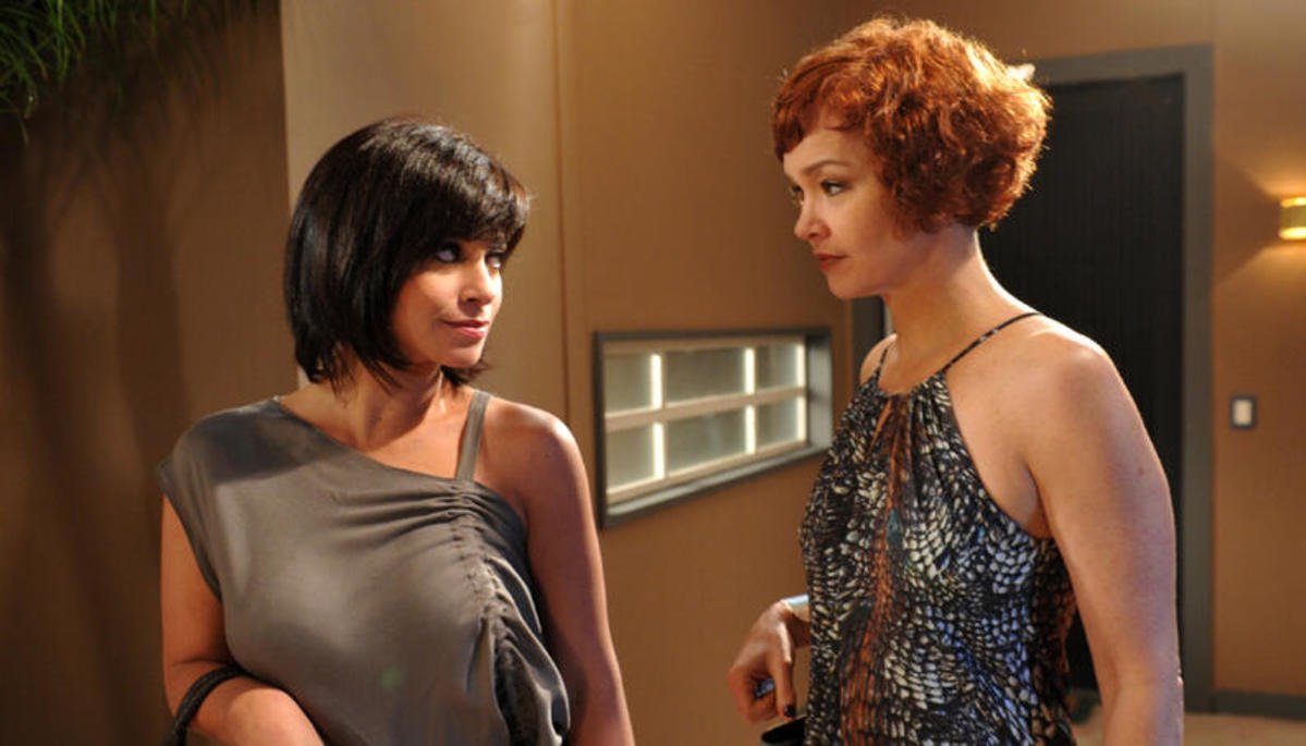 Marcela (Suzana Pires) e Esther (Julia Lemmertz) de Fina Estampa