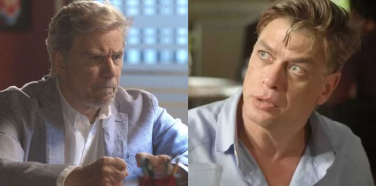 Maurice (Reginaldo Faria) e Arthur (Fábio Assunção) de Totalmente Demais