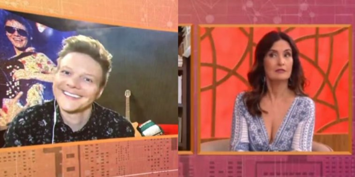 Michel Teló e Fátima Bernardes no Encontro