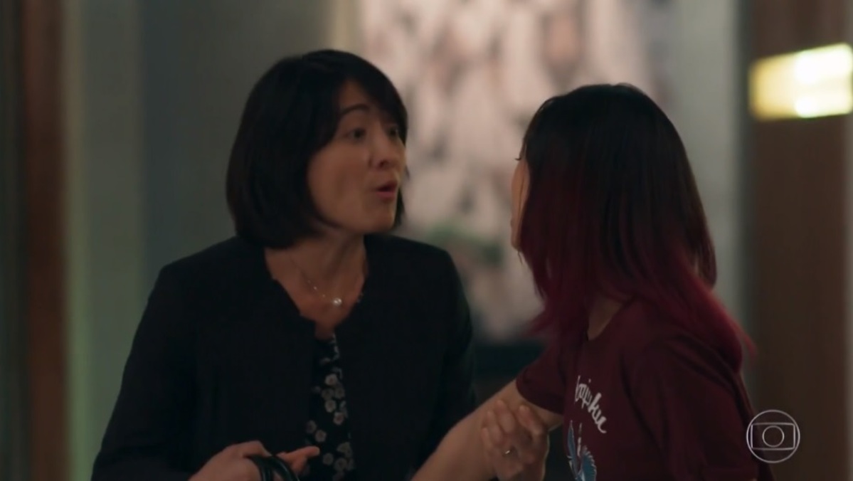 Mitsuko (Lina Agifu) e Tina (Ana Hikari) de Malhação - Viva a Diferença