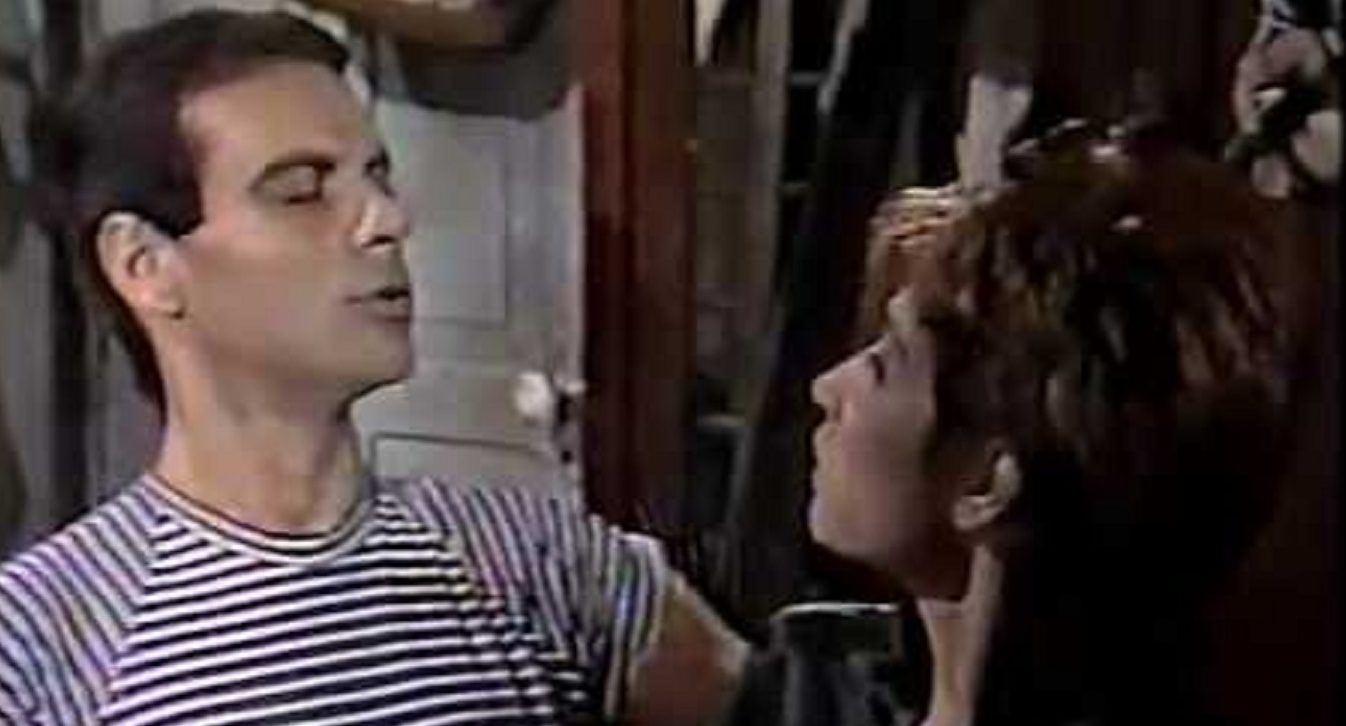 Mário Gomes e Beth Goulart em Olho por Olho, na TV Manchete