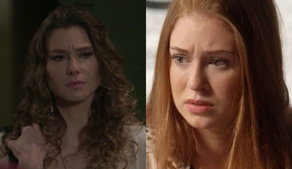Natasha (Lavínia Vlasak) e Eliza (Marina Ruy Barbosa) de Totalmente Demais