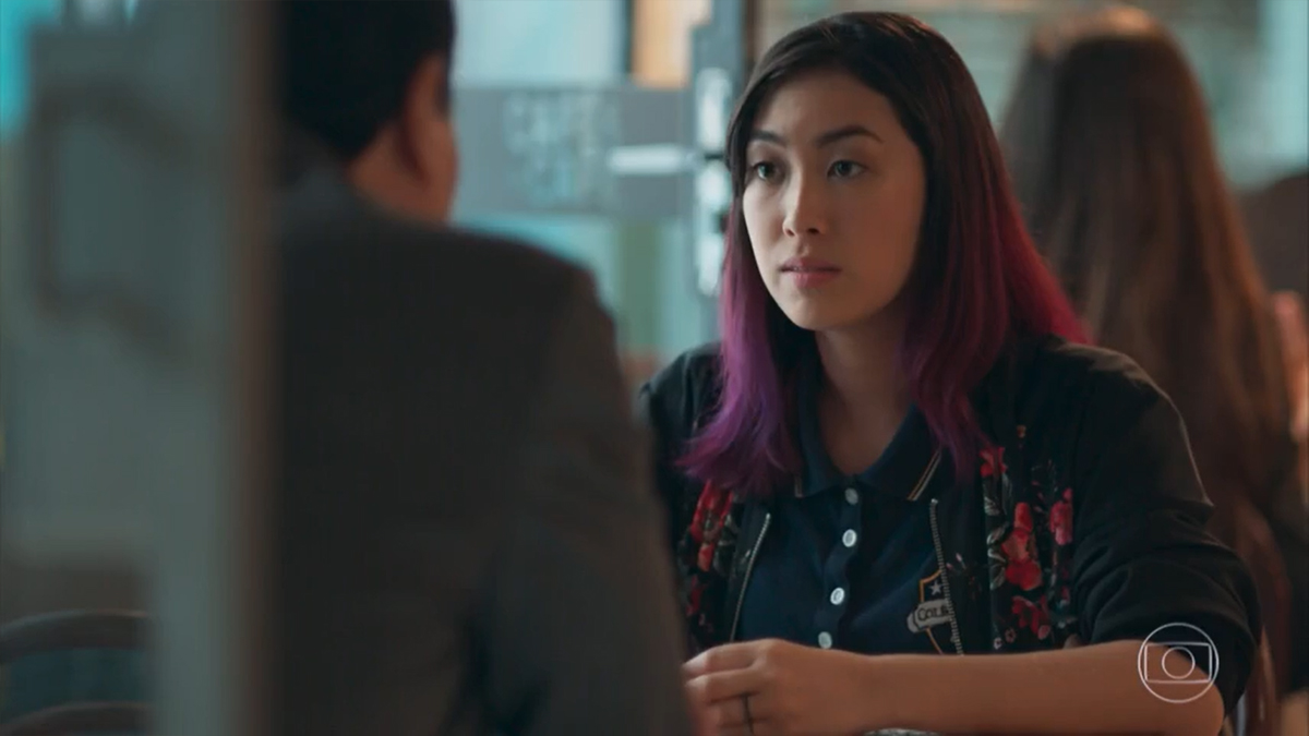 Noboru (Carlos Takeshi) e Tina (Ana Hikari) em Malhação