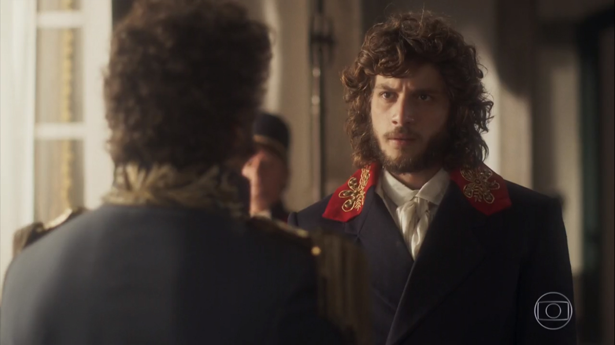 Pedro (Caio Castro) e Joaquim (Chay Suede) em Novo Mundo