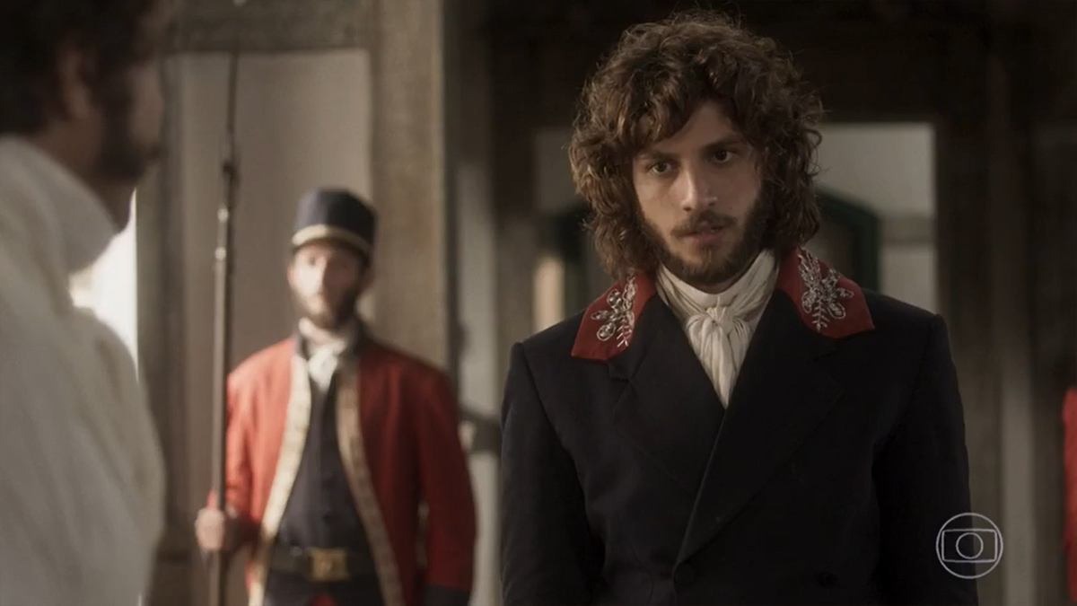 Pedro (Caio Castro) e Joaquim (Chay Suede) em Novo Mundo