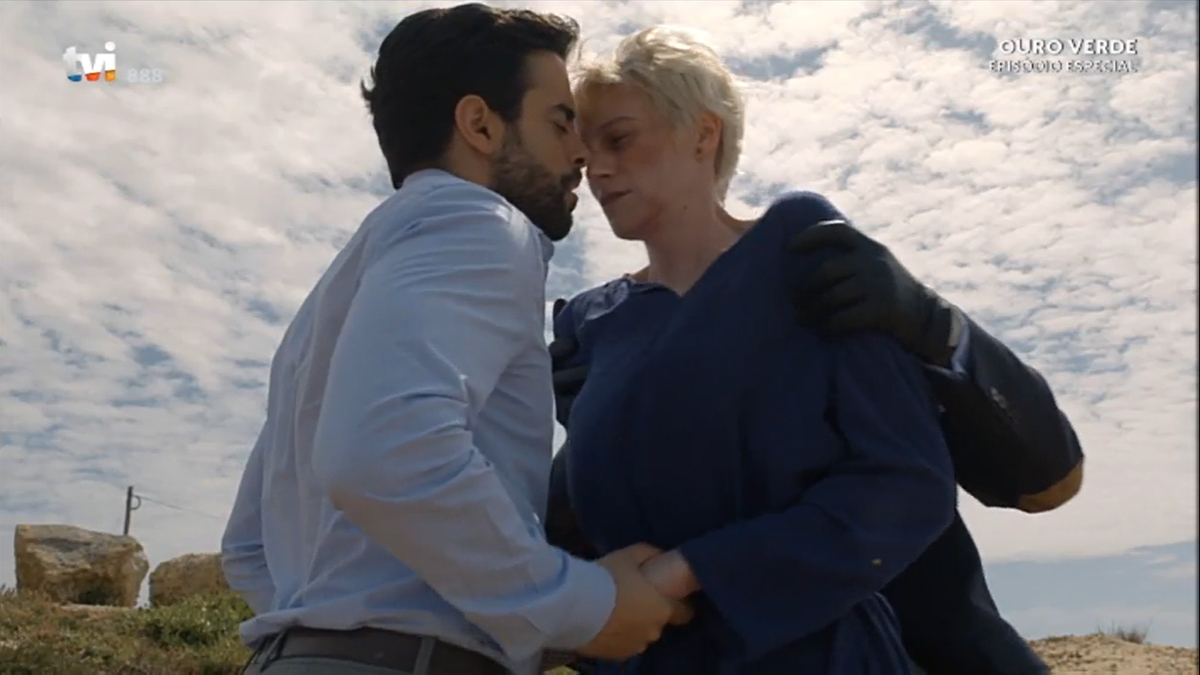 Tomás (Pedro Carvalho) e Catarina (Inês Nunes) em Ouro Verde