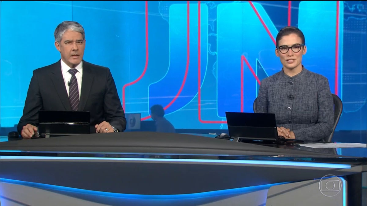 William Bonner e Renata Vasconcellos no Jornal Nacional