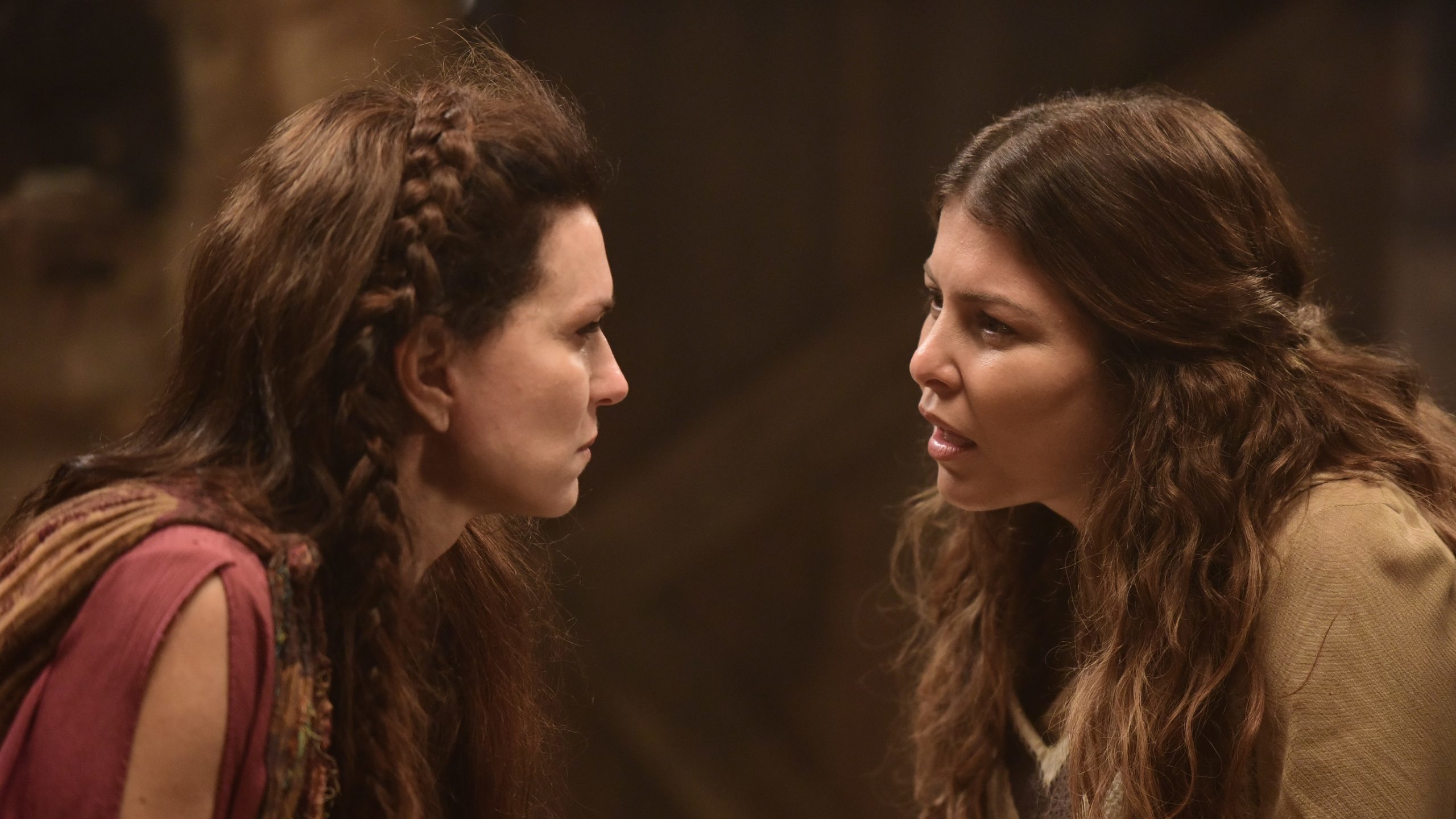 Adriana Garambone e Bárbara Borges como Adela e Livona em Jesus (Divulgação / Record TV)