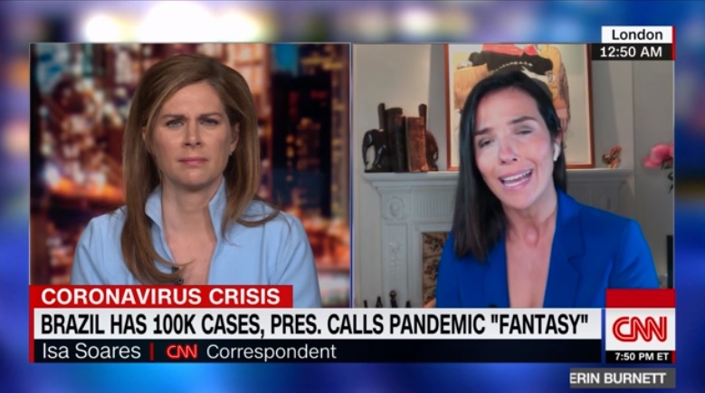 Erin Burnnet e Isa Soares, da CNN americana e internacional, respectivamente