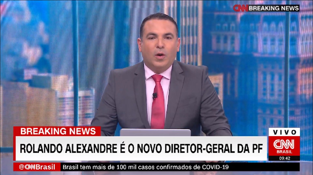 Reinaldo Gottino, no primeiro breaking news com nova dinâmica