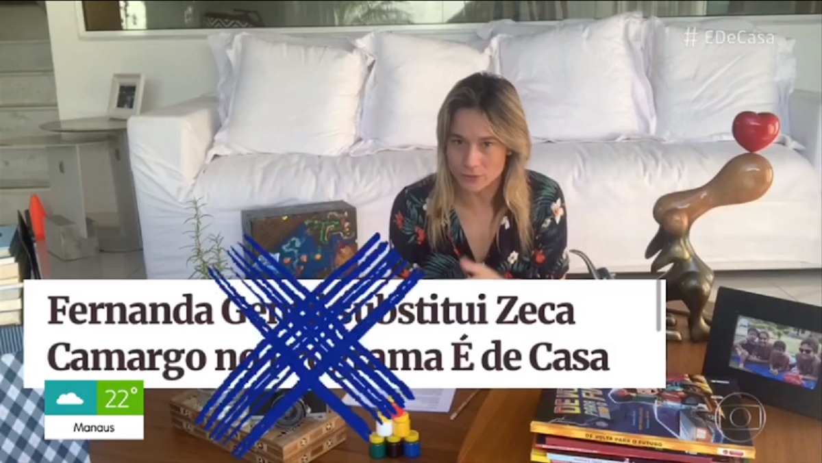 Fernanda Gentil, no É de Casa