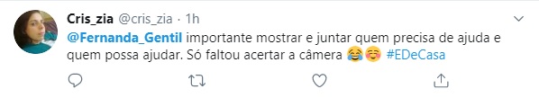 Tuiteiros comentam estreia de Fernanda Gentil, no É de Casa