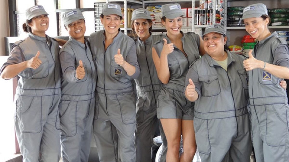 Griselda e sua equipe, em Fina Estampa