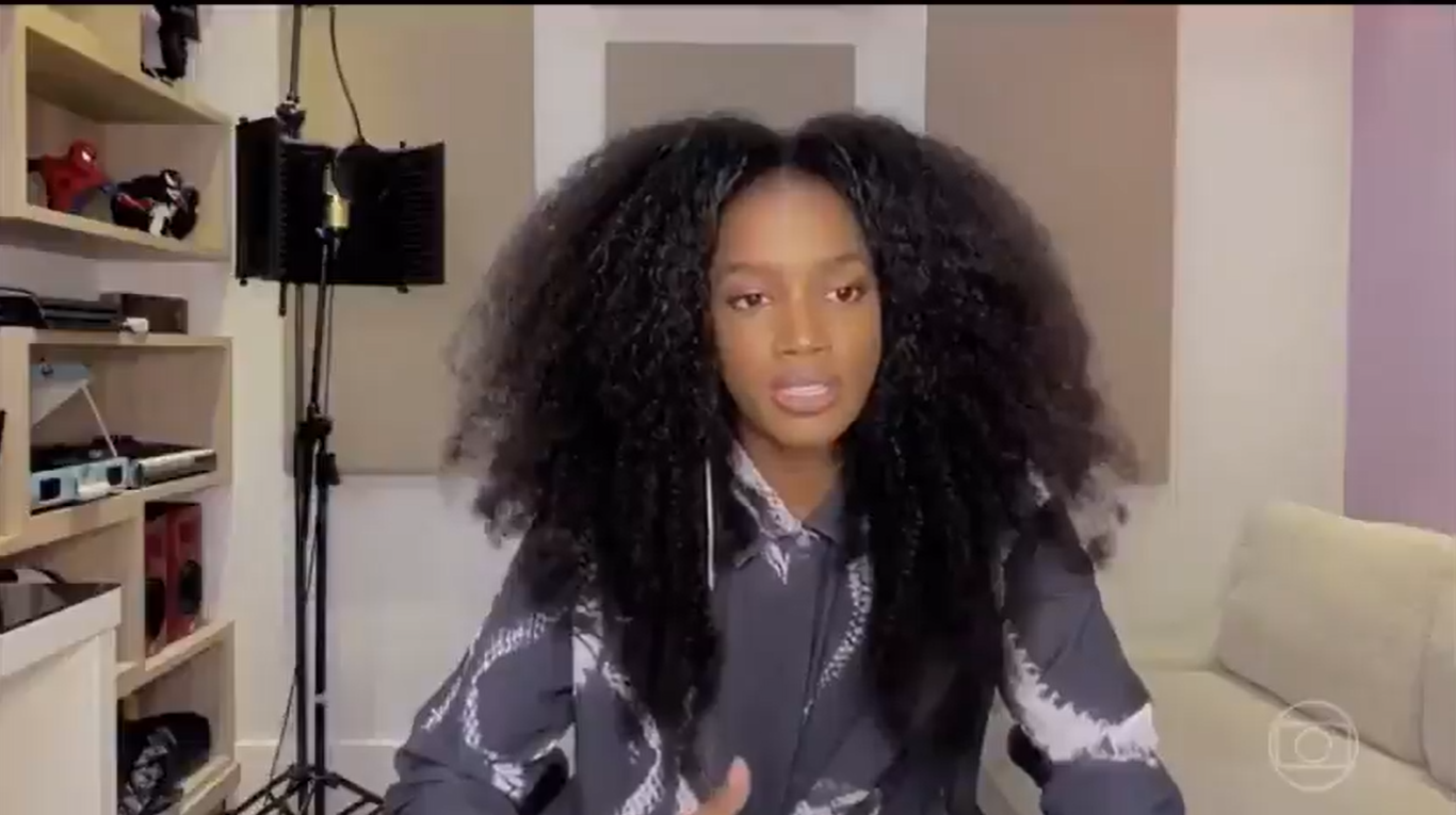 Iza no Conversa com Bial (Reprodução / Twitter)