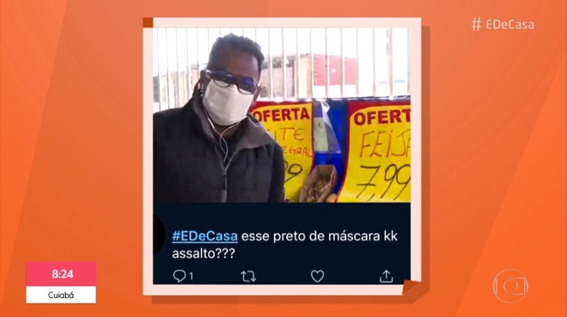 Manoel Soares, repórter da Globo, sofre ataque racista