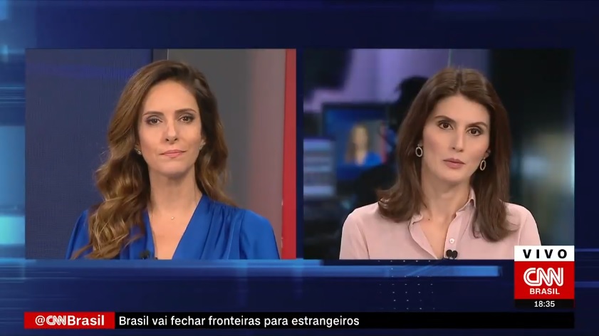 Monalisa Perrone e Carol Nogueira, no Expresso CNN