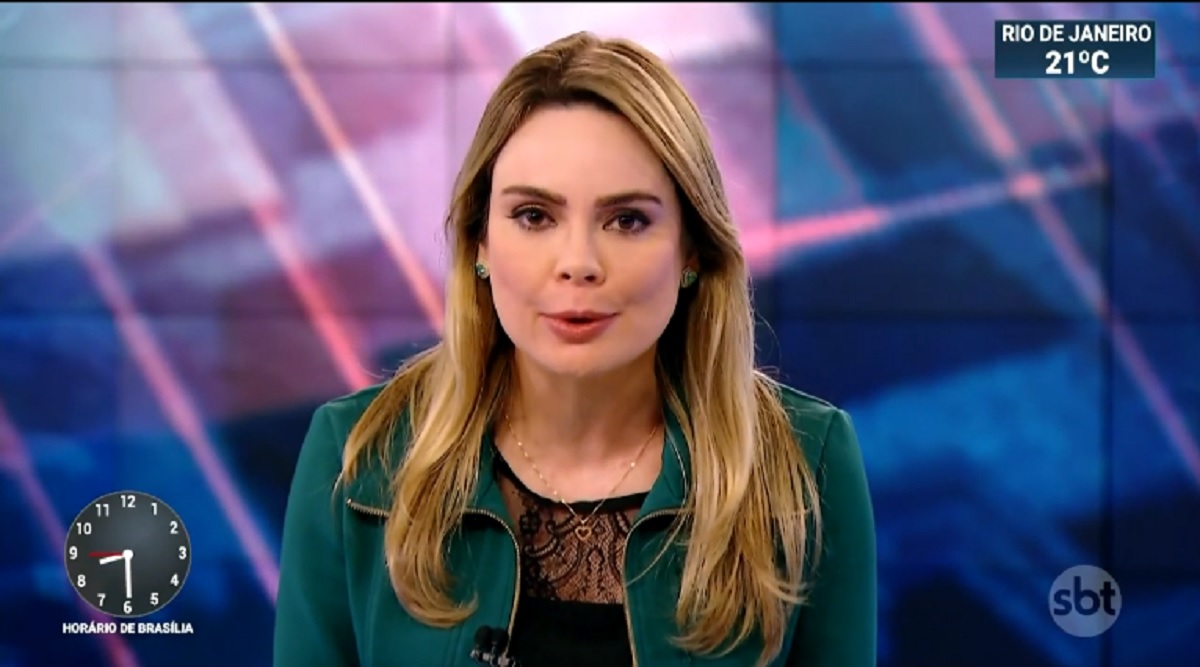 Jornalista Rachel Sheherazade, no SBT Brasil