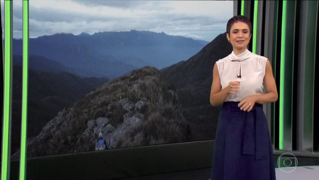 Sandra Annenberg, no Globo Repórter sobre a Serra da Mantiqueira