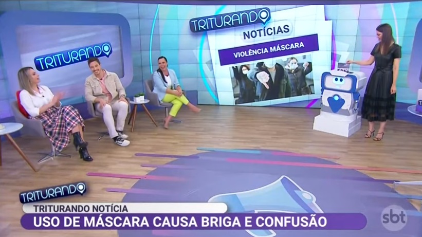 Ana Paula Renault, Gabriel Cartolano, Flor e Chris Flores no Triturando