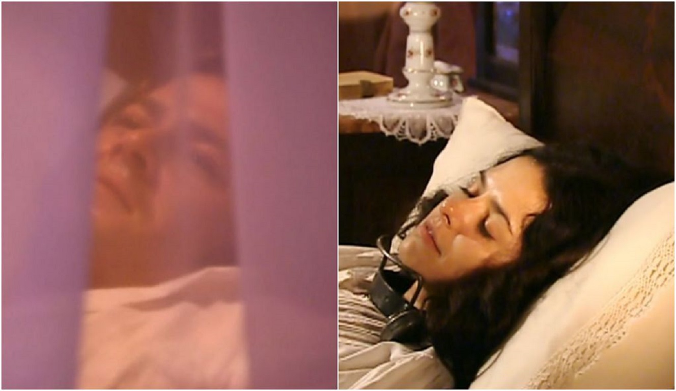 Álvaro (Theo Becker) e Isaura (Bianca Rinaldi) em A Escrava Isaura