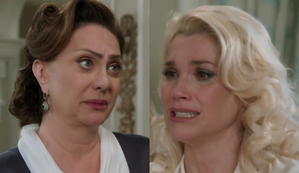 Anastácia (Eliane Giardini) e Sandra (Flávia Alessandra) de Êta Mundo Bom!