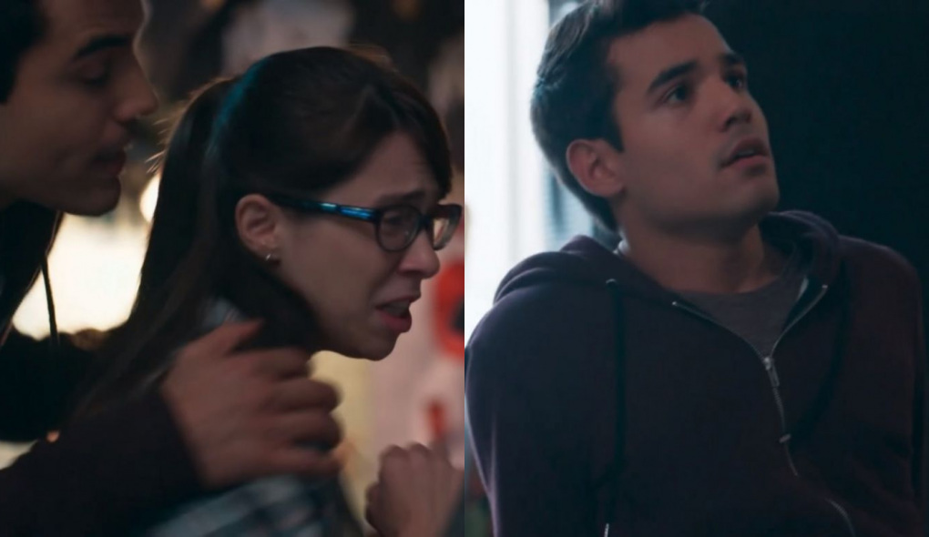 Benê (Daphne Bozaski) e Guto (Bruno Gadiol) de Malhação - Viva a Diferença
