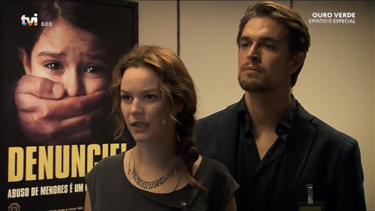 Bia (Joana de Verona) e Jorge (Diogo Morgado) em Ouro Verde