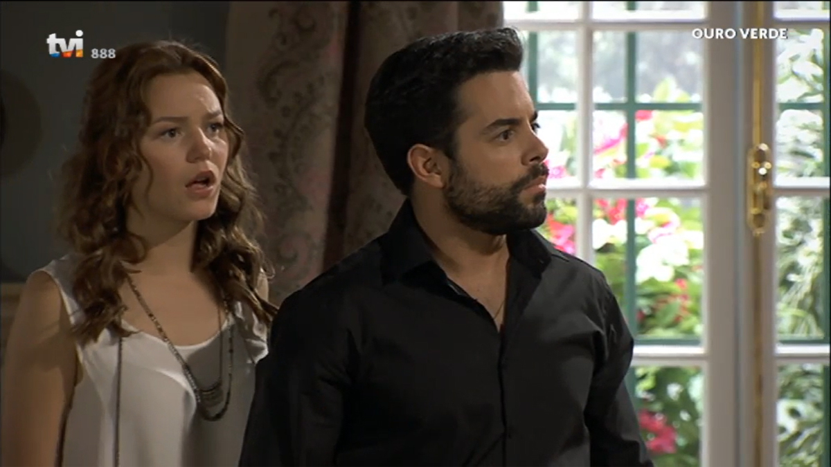 Bia (Joana de Verona) e Tomás (Pedro Carvalho) em Ouro Verde