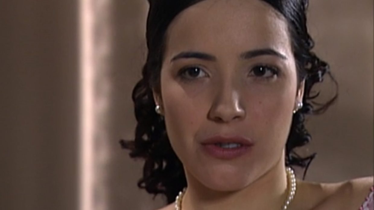 Branca (Renata Dominguez) em A Escrava Isaura