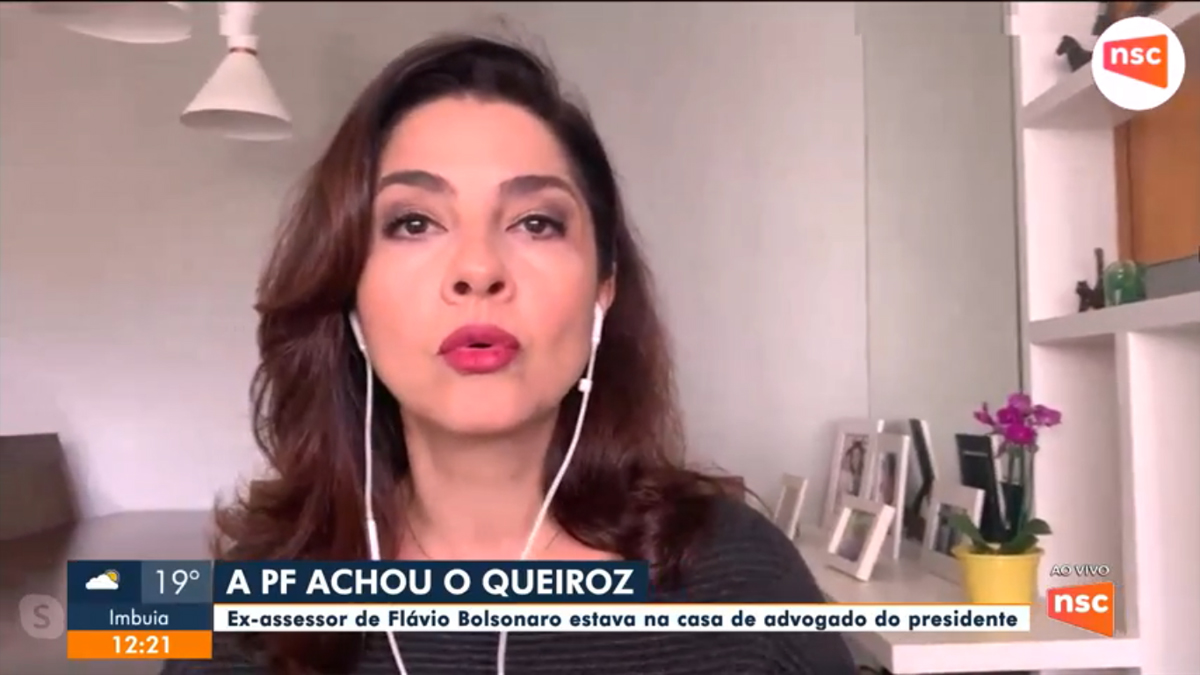 Carolina Bahia no Jornal do Almoço