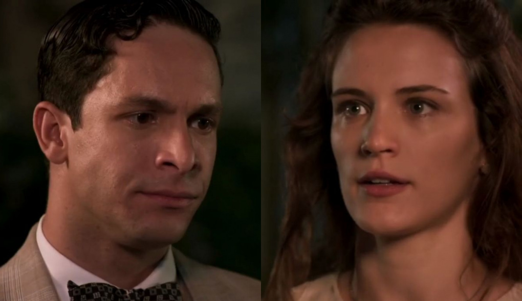 Celso (Rainer Cadete) e Maria (Bianca Bin) de Êta Mundo Bom!
