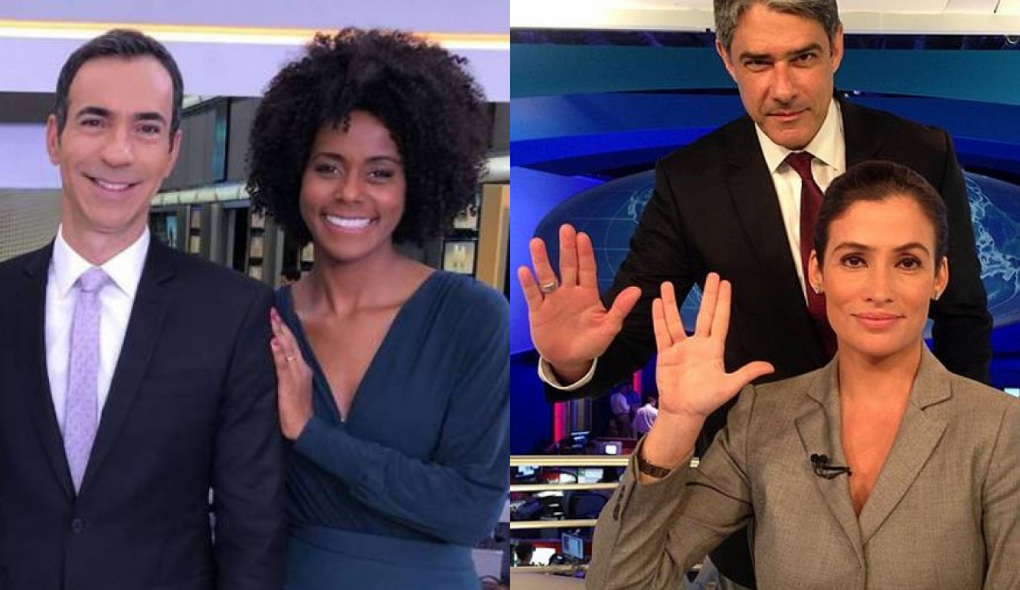 César Tralli, Maju Coutinho, William Bonner e Renata Vasconcellos