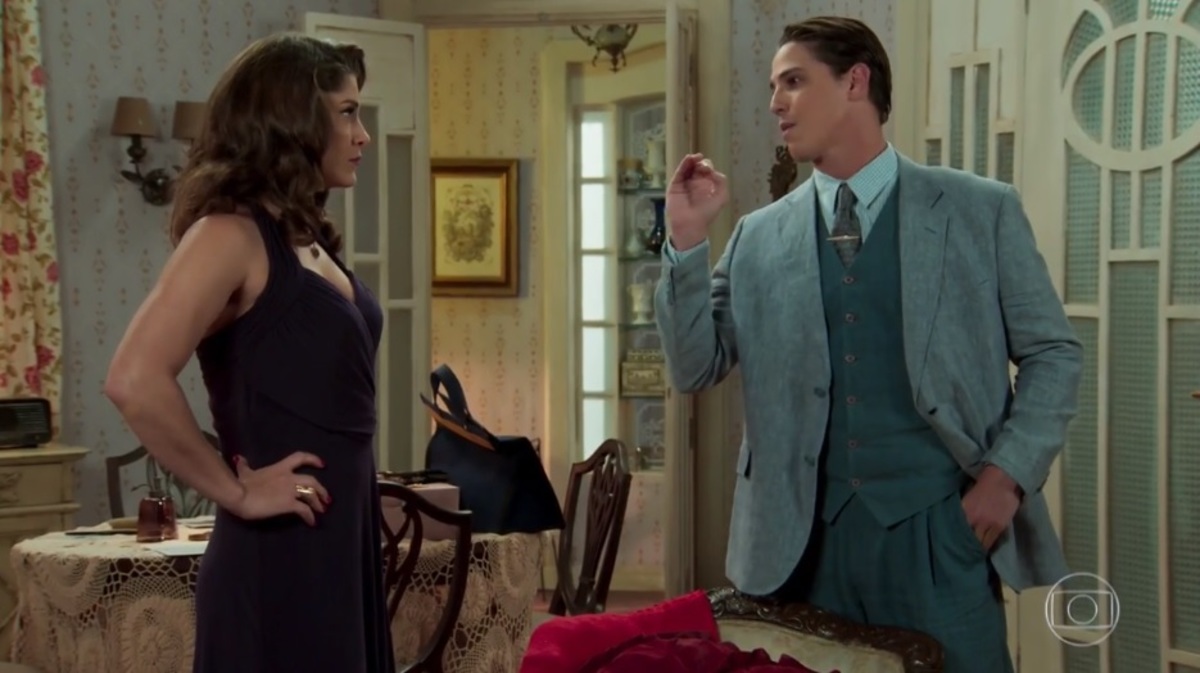 Diana (Priscila Fantin) e Braz (Romulo Arantes Neto) de Êta Mundo Bom!