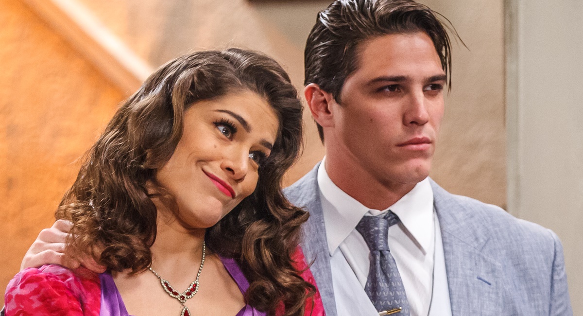 Diana (Priscila Fantin) e Braz (Romulo Arantes Neto) de Êta Mundo Bom!