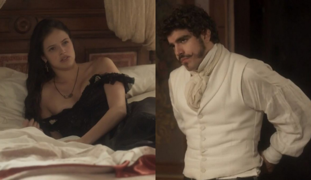 Domitila (Agatha Moreira) e Dom Pedro (Caio Castro) de Novo Mundo