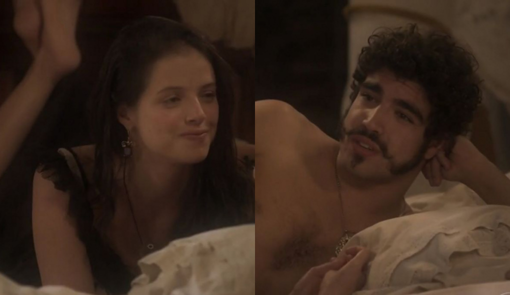 Domitila (Agatha Moreira) e Dom Pedro (Caio Castro) de Novo Mundo