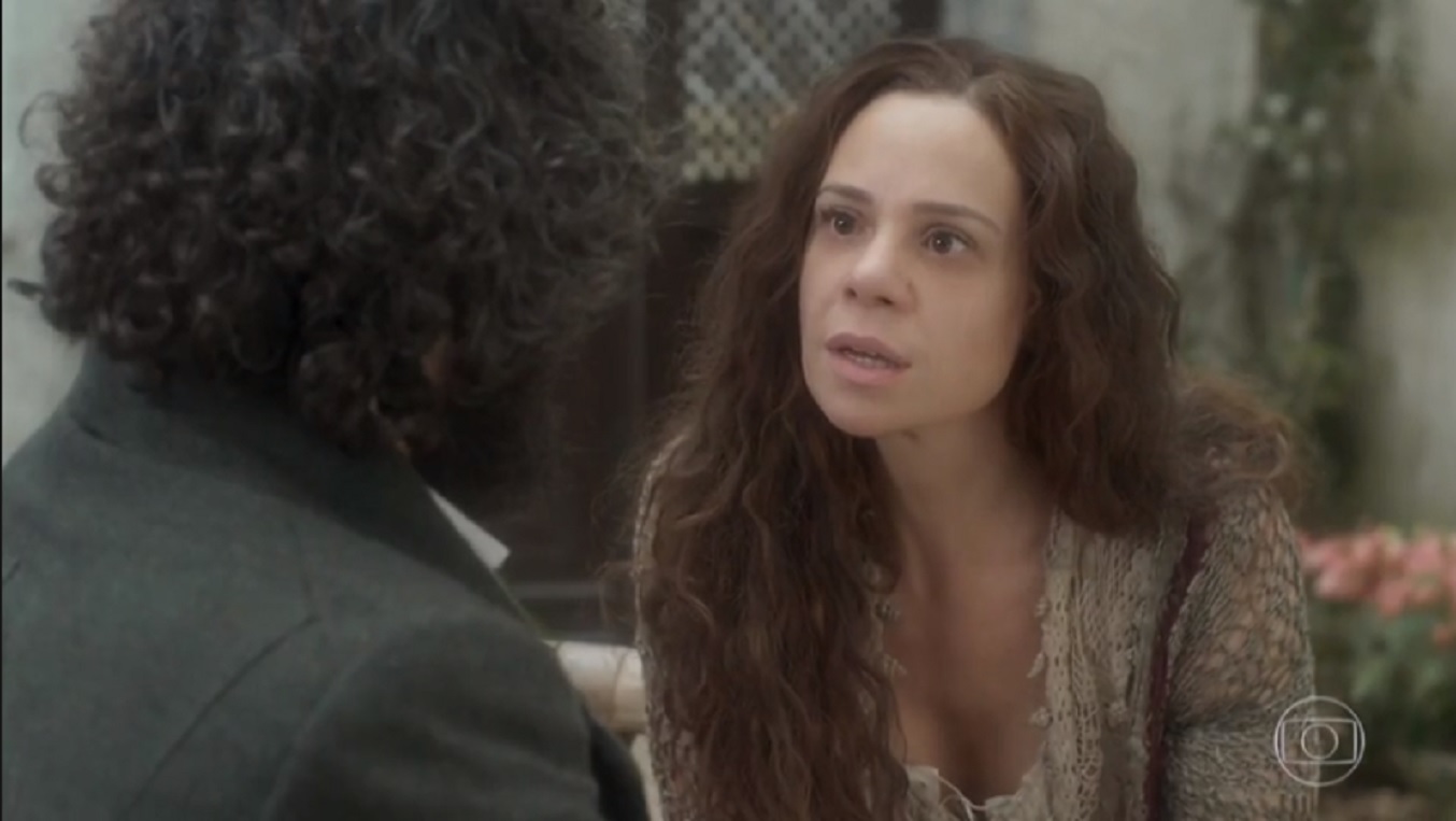 Dr. Peter (Caco Ciocler) e Amália (Vanessa Gerbelli) em Novo Mundo