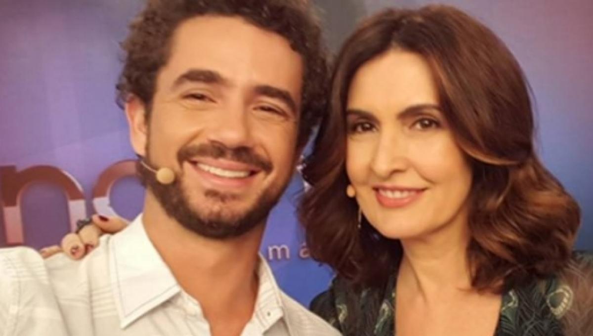 Felipe Andreoli e Fátima Bernardes