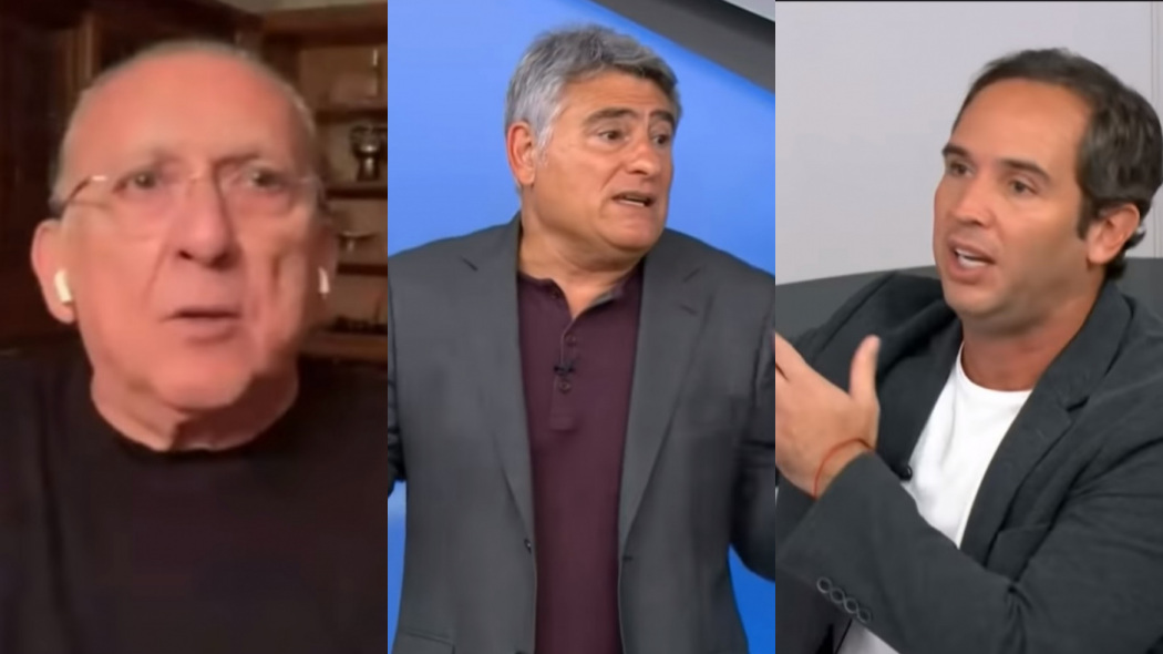 Galvão Bueno, Cléber Machado e Caio Ribeiro no Bem, Amigos!