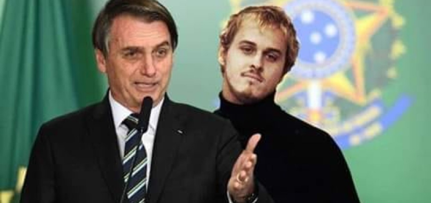 Jair Bolsonaro em montagem com meme de Alexandre (Guilherme Fontes) em A Viagem