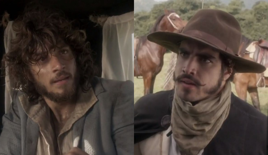 Joaquim (Chay Suede) e Dom Pedro (Caio Castro) de Novo Mundo