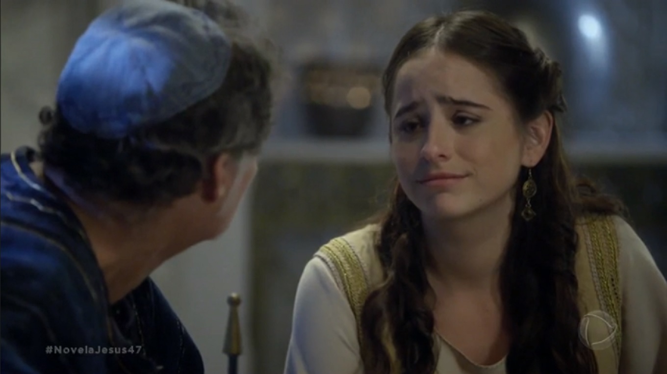 José de Arimateia (Giuseppe Orinstânio) e Deborah (Manuela Llerena) em Jesus