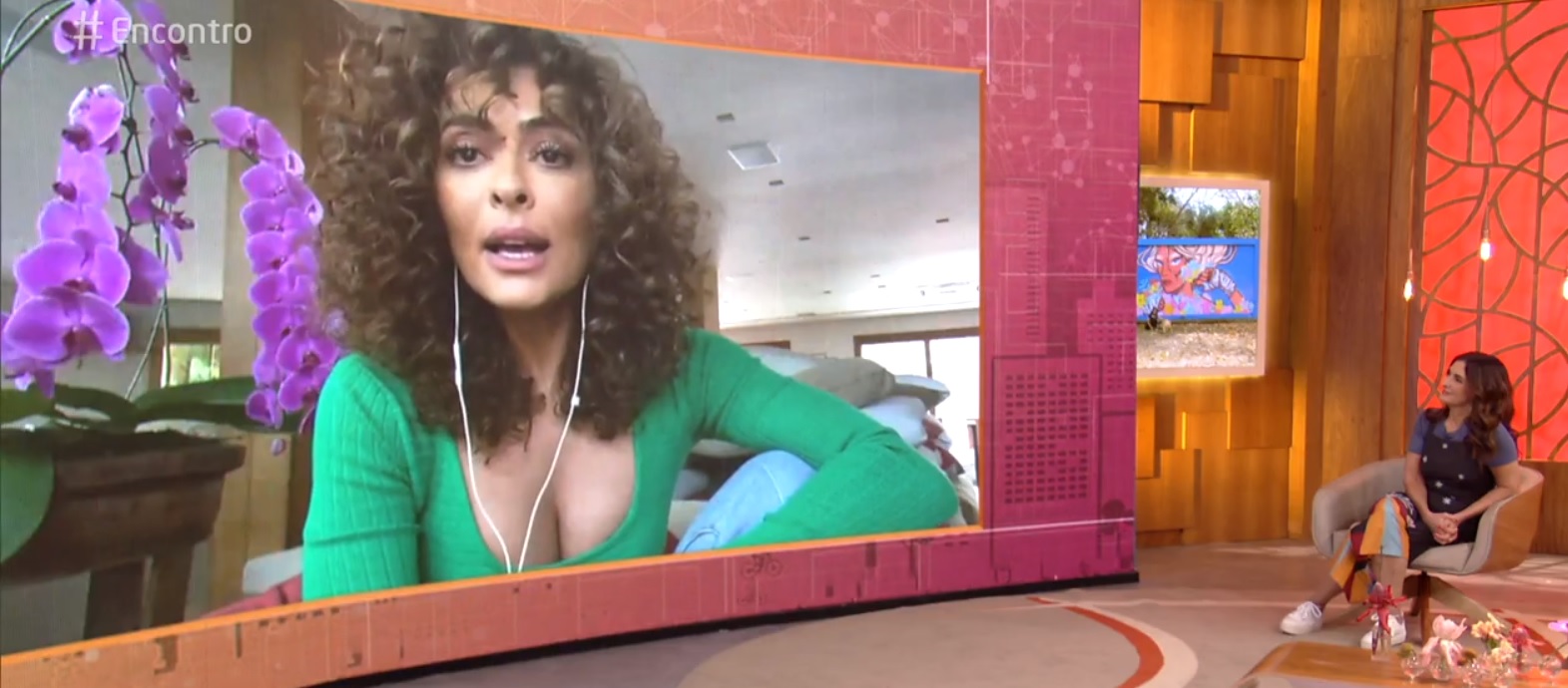 Juliana Paes no Encontro com Fátima Bernardes